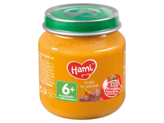 Hami masozeleninový příkrm Hovězí na zelenině od uk. 6. měsíce 125g