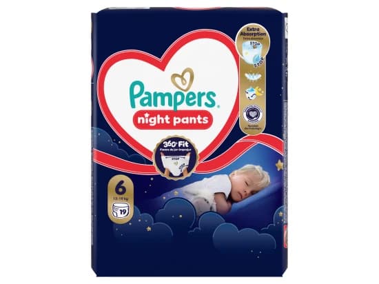 Pampers Pants Night, vel. 6, 19 ks