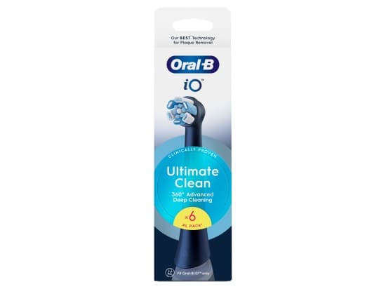 Oral-B iO Ultimate Clean Black Kulaté kartáčkové hlavy 6 ks