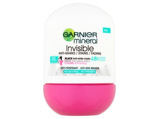 Garnier Mineral Invisible Anti-marks/stains/fading antiperspirant roll-on 50 ml