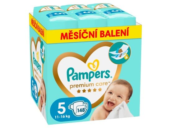 Pampers Premium Care, vel. 5, 148 ks