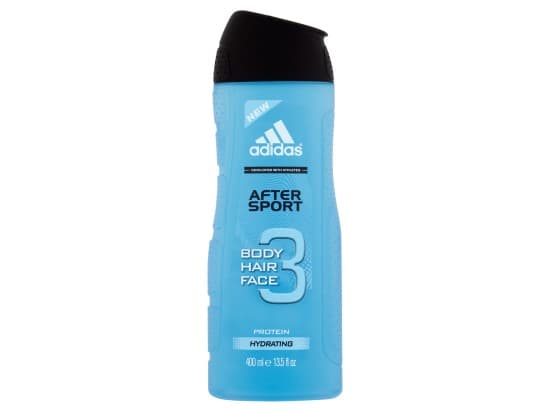 Adidas After Sport sprchový gel na tělo, tvář & vlasy 400ml