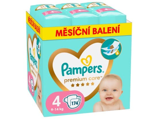 Pampers Premium Care, vel. 4, 174 ks
