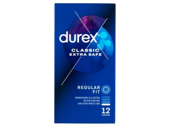 Durex Classic Extra Safe Regular Fit kondomy 12 ks