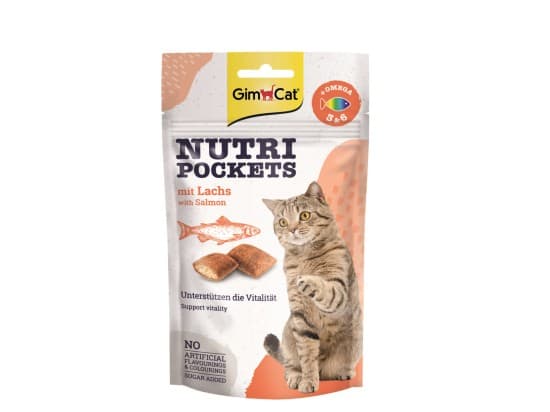 GimCat Nutripockets s lososem 60 g