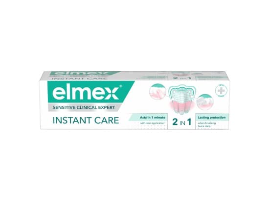elmex® Clinical Expert Instant Care 2v1 Sensitive zubní pasta 75 ml