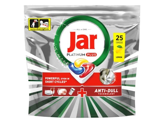 Jar Platinum Plus Lemon kapsle do myčky nádobí 125 ks