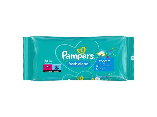 Pampers Fresh Clean Baby Čisticí ubrousky 80 ks