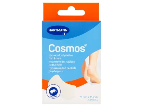 Hartmann Cosmos Hydrokoloidní náplasti na puchýře 76 mm x 45 mm 5 ks