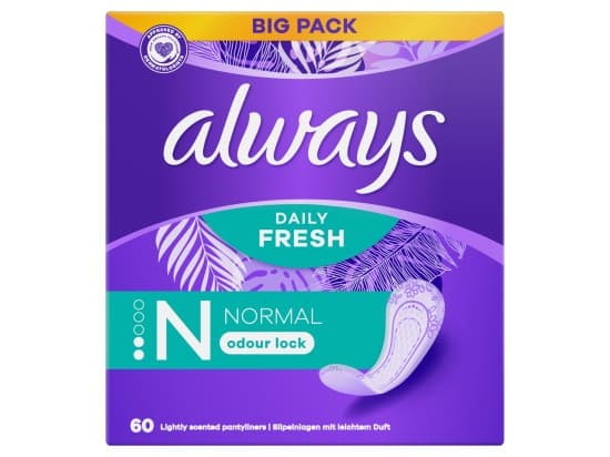Always Dailies Normal Fresh & Protect intimky 60 ks