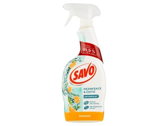 Savo Dezinfekce víceúčelový čisticí sprej pomeranč 700 ml