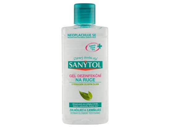 Sanytol Gel Dezinfekční na ruce s přírodním zeleným čajem 75ml