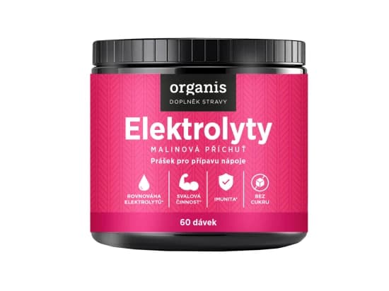 Organis Elektrolyty malina 60 dávek