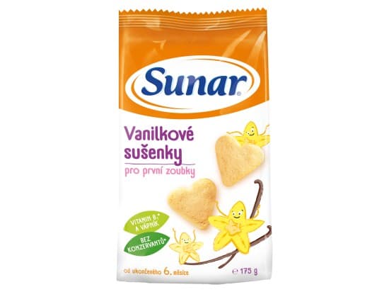 Sunar vanilkové sušenky pro děti 175g