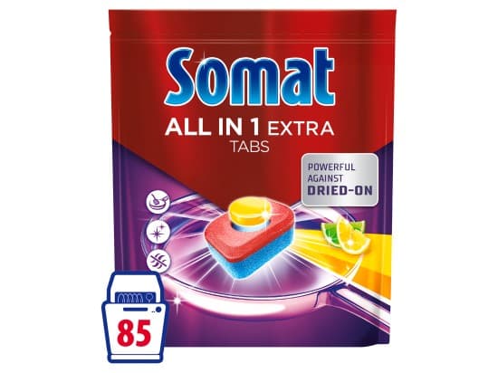 Somat All in 1 Extra Lemon & Lime tablety do myčky nádobí 85 ks