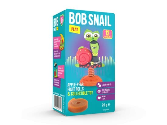 Šnek BOB jablko-hruška s hračkou 20g