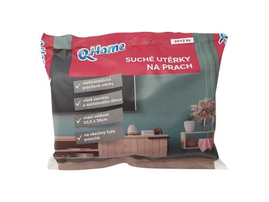 Q-Home utěrky na prach 20+2ks