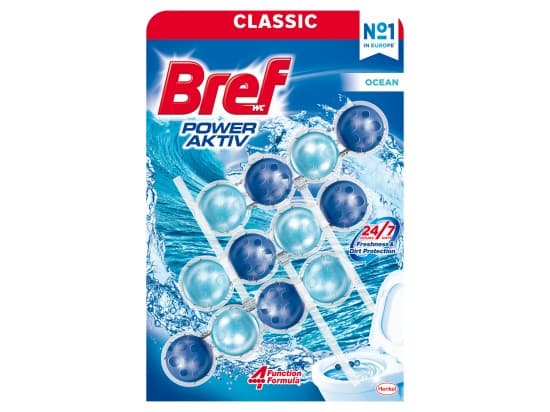 Bref Power Aktiv Ocean Tuhý WC blok 3 x 50 g