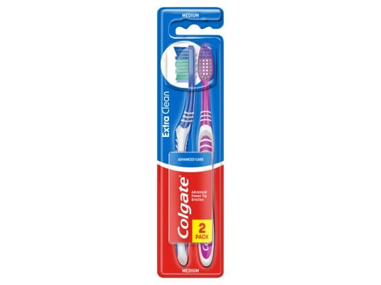 Colgate Extra Clean zubní kartáček střední 2 ks
