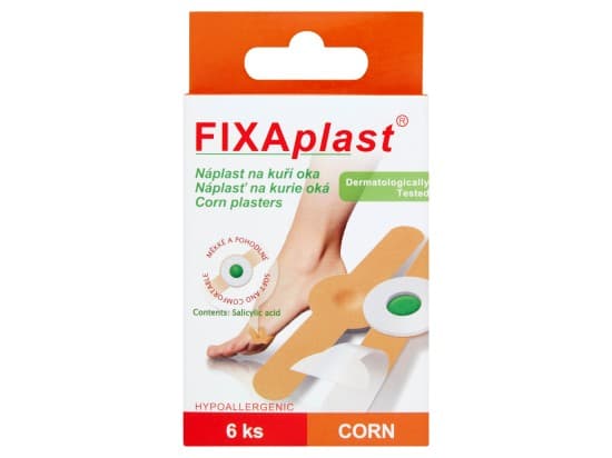 Fixaplast náplast na kuří oka 6 ks