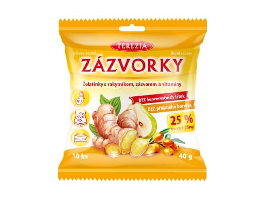 TEREZIA ZÁZVORKY s rakytníkem a zázvorem 40g