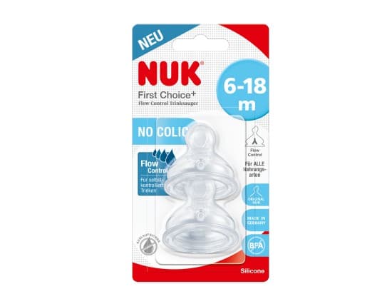 NUK FC+ savička FLOW Control 6-18m. 2ks