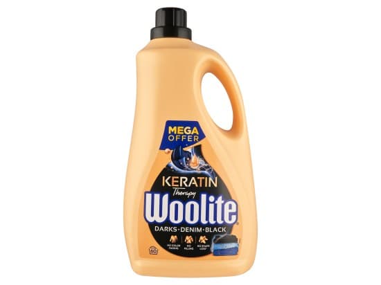 Woolite Keratin Therapy Darks Denim Black Prací gel na tmavé prádlo s keratinem 60 PD