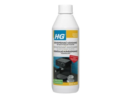 HG odstraňovač vodního kamene pro espresso a kávovary na bázi kyseliny mléčné 500 ml