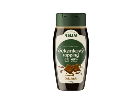 4Slim Čekankový topping příchuť čokoláda 330g