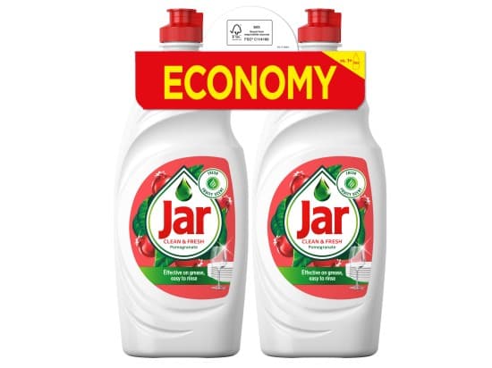 Jar Clean & Fresh Pomegranate & Honeysuckle Tekutý Prostředek Na Mytí Nádobí 1.8L