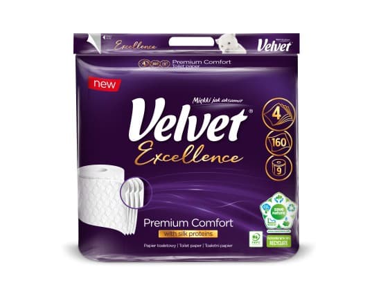 Velvet Excellence Toaletní papír 4vrstvý 9 ks
