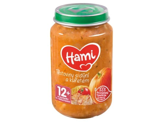 Hami Těstoviny s dýní a kuřetem od ukončeného 12. měsíce 200g