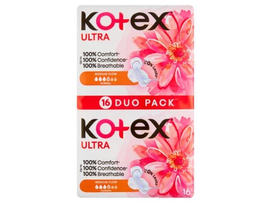 Kotex Ultra Normal Hygienické vložky s křidélky 16 ks