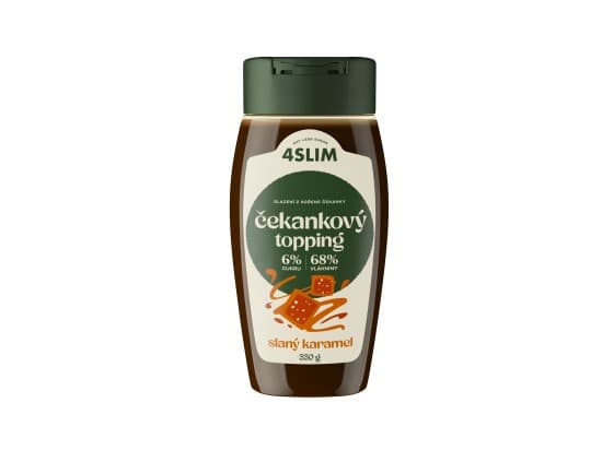 4Slim Čekankový topping slaný karamel 330g