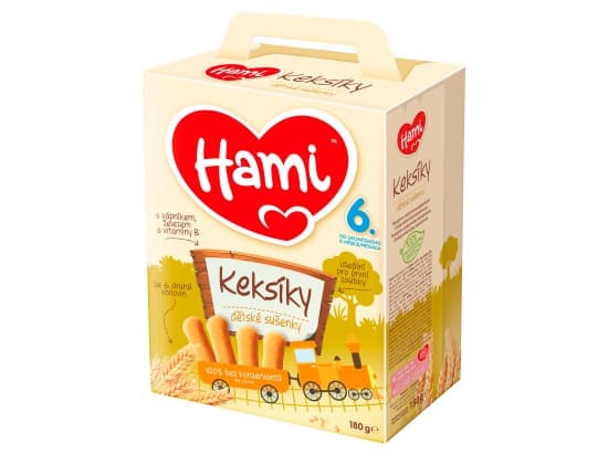 Hami Keksíky dětské sušenky od uk. 6 měsíce 180g