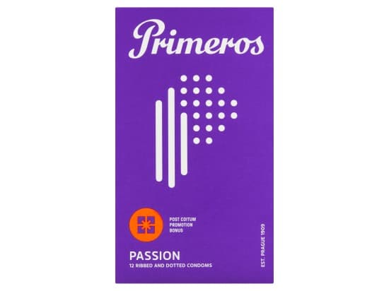 Primeros Passion Kondomy S Vroubky A Nopky, 12 ks