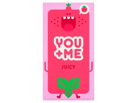 You Me Juicy Vegan Kondomy Se Šťavnatým Jahodovým Aroma, 12 ks