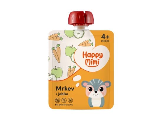 Happy Mimi ovocný příkrm Mrkev 90g