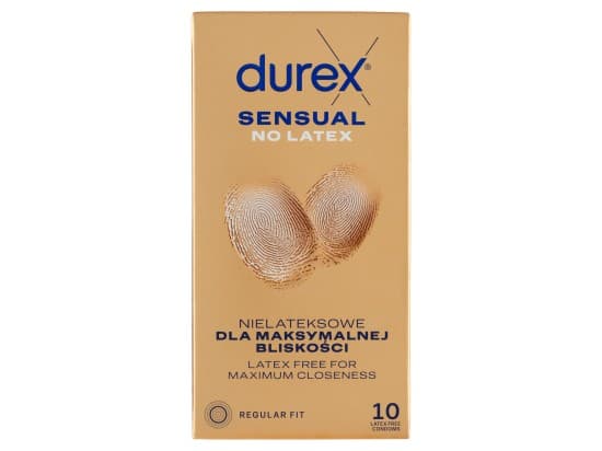 Durex Sensual No Latex Regular Fit Kondomy 10 ks