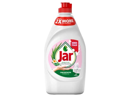 Jar Sensitive Aloe Vera & Pink Jasmine Tekutý prostředek na mytí nádobí 450 ml