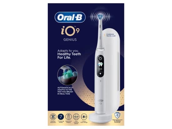Oral-B iO Series 9 White Alabaster elektrický zubní kartáček s magnetickou technologií iO