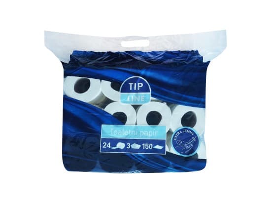 Tip Line Jemný toaletní papír 3vrstvý 24 ks