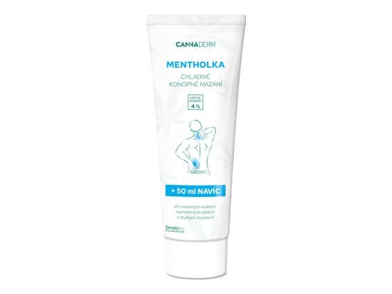 Cannaderm Mentholka chladivé konopné mazání 250 ml