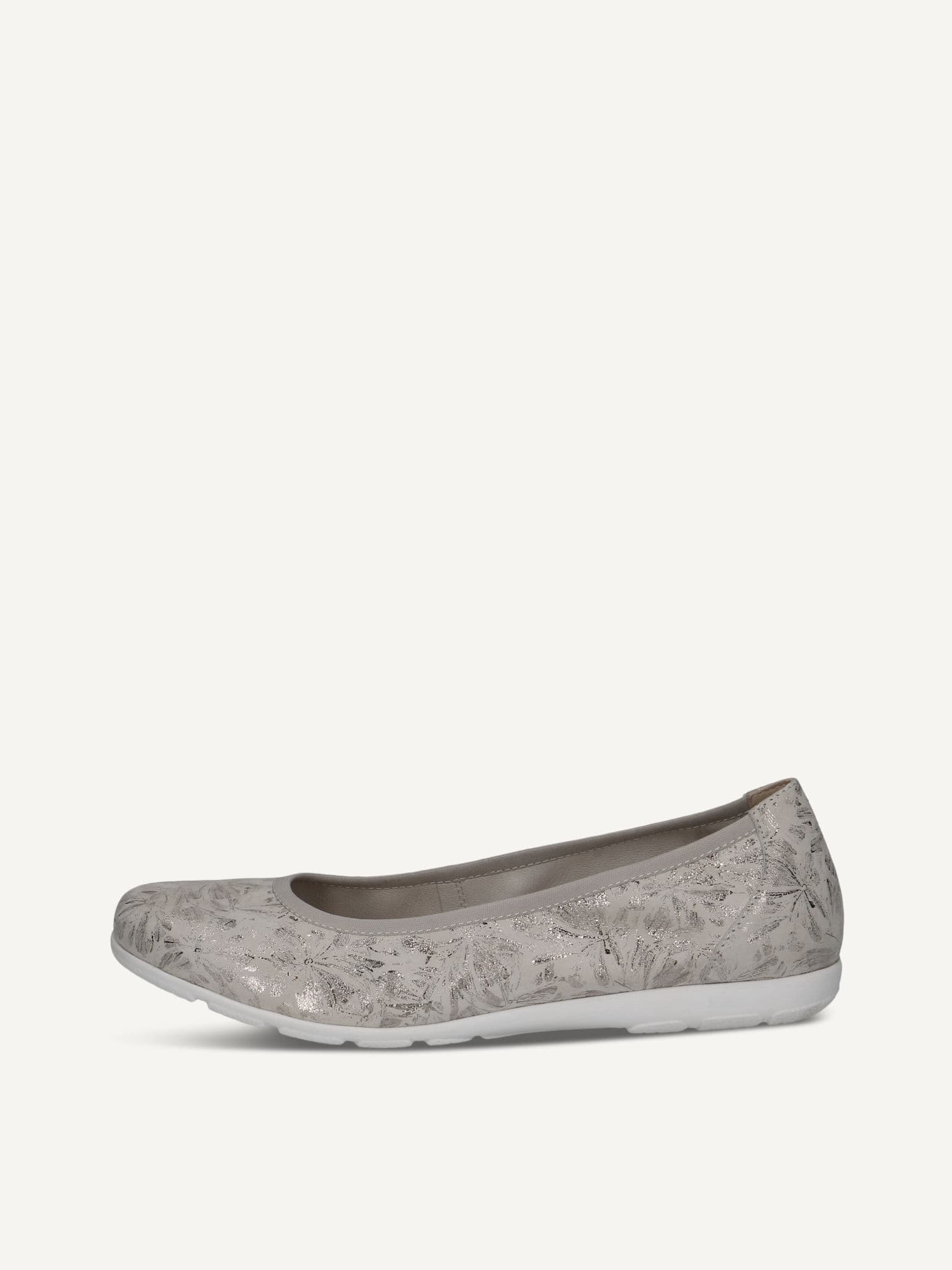 CAPRICE Ballerina, white, made of Leather, Size 38