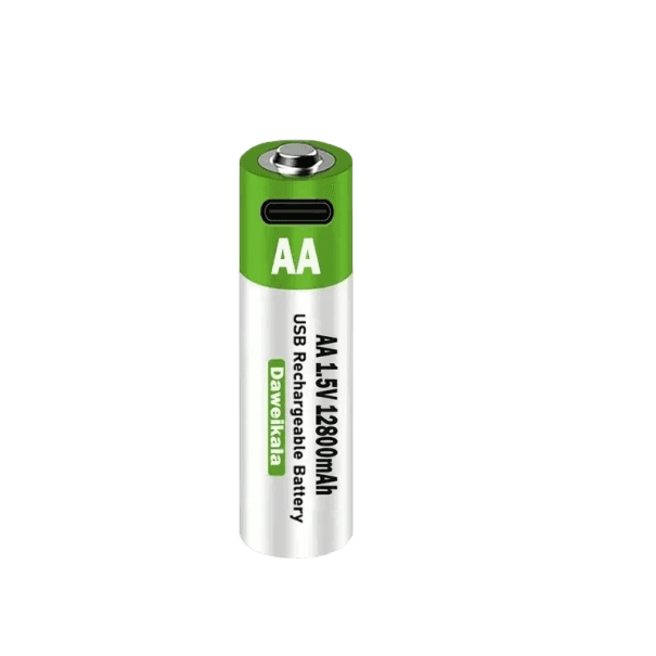 AA 1,5V USB dobíjecí baterie 12800mAh Li-ion 1ks s nabíjecím kabelem typu C pro dálkové ovládání, myši, elektrické hračky