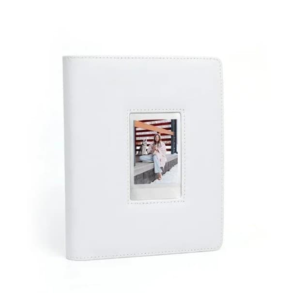 Album na fotky 20 x 16 x 3 cm pro Fujifilm Instax Mini 12 11 9 Pevné fotoalbum na instantní snímky bílá