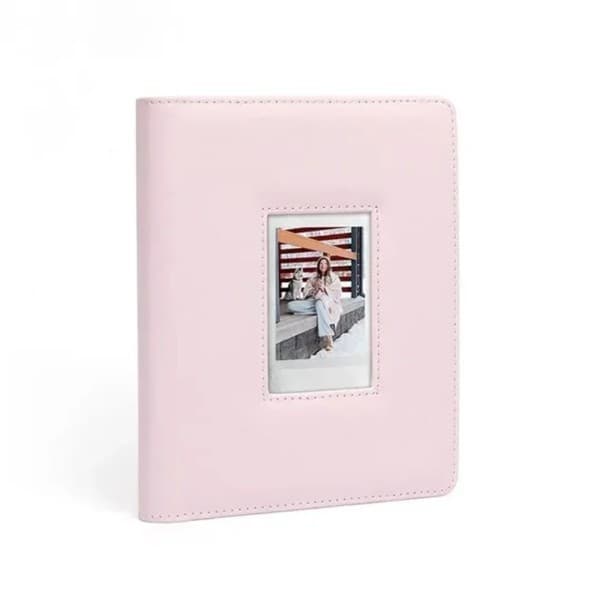 Album na fotky 20 x 16 x 3 cm pro Fujifilm Instax Mini 12 11 9 Pevné fotoalbum na instantní snímky růžová