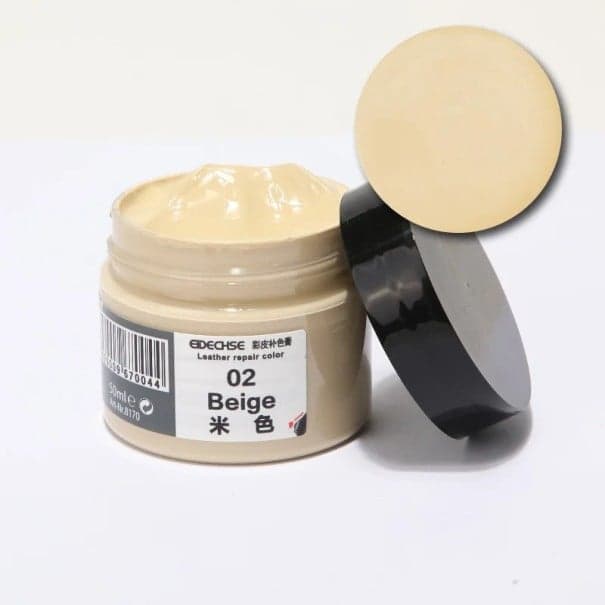 Barva na opravu kůže 50 ml Oprava autosedačky Kabátů Bot Vinyl Škrábance Díry Obnova Přelakování Barvení Kůže Auto krémová