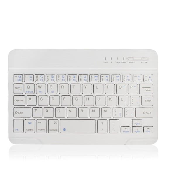 Bezdrátová bluetooth klávesnice bílá 1