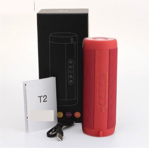 Bezdrátový voděodolný bluetooth reproduktor J2309 červená